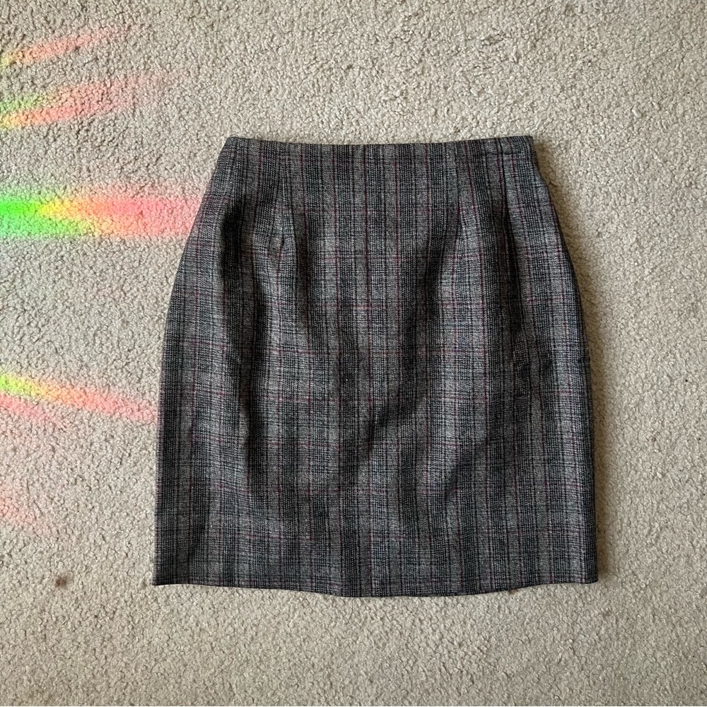 Plaid Pencil Skirt